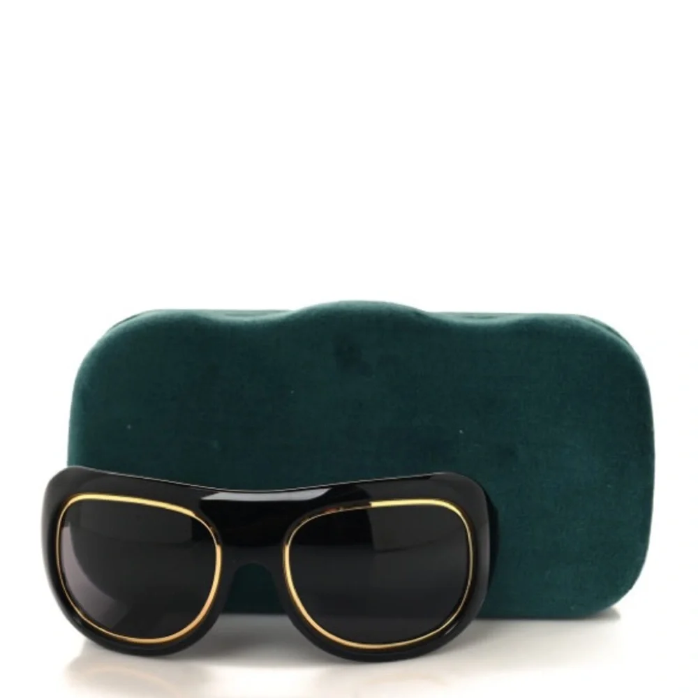 💯- New Authentic GUCCI Acetate Aviator Sunglasses GG1108S Black